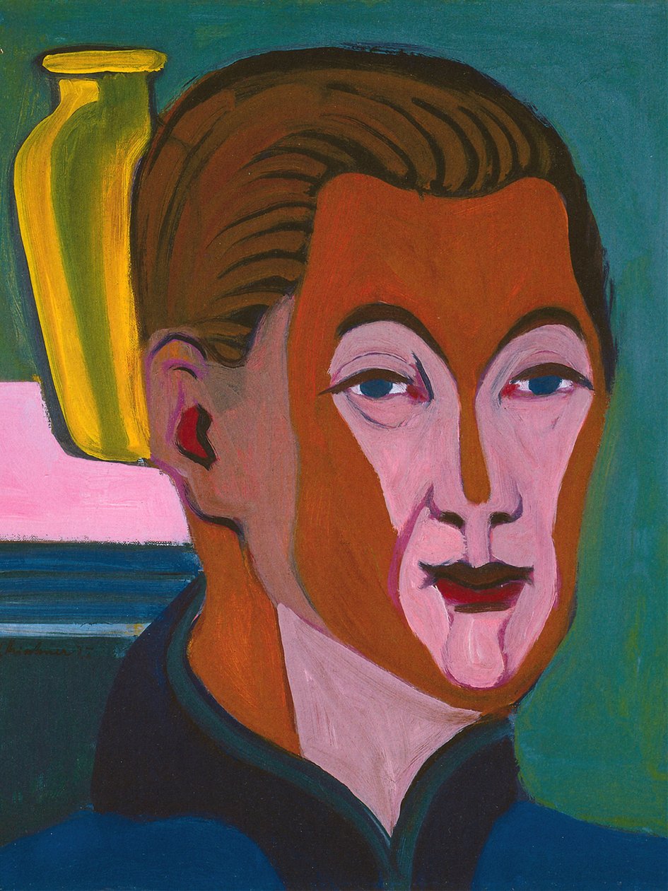 Selvportræt, 1925. af Ernst Ludwig Kirchner