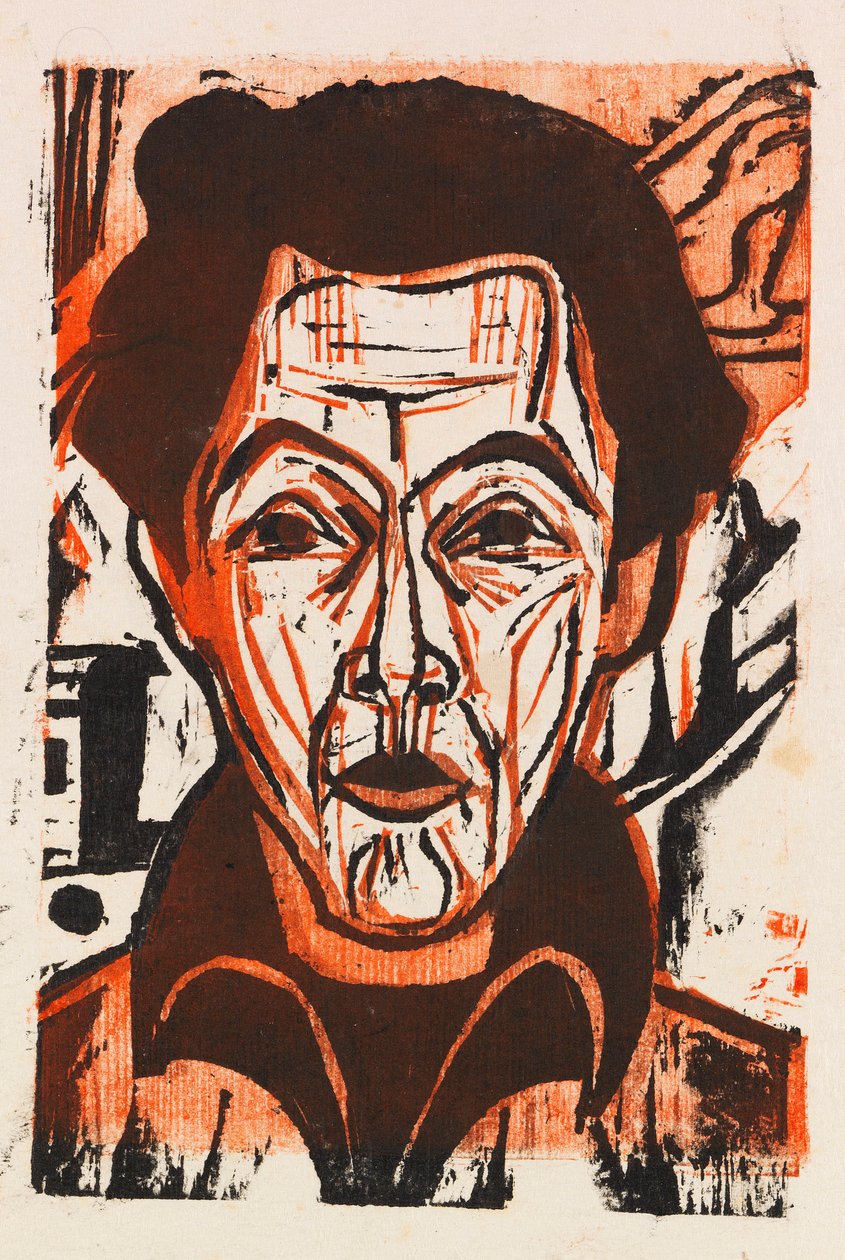 Selvportræt, 1926. af Ernst Ludwig Kirchner