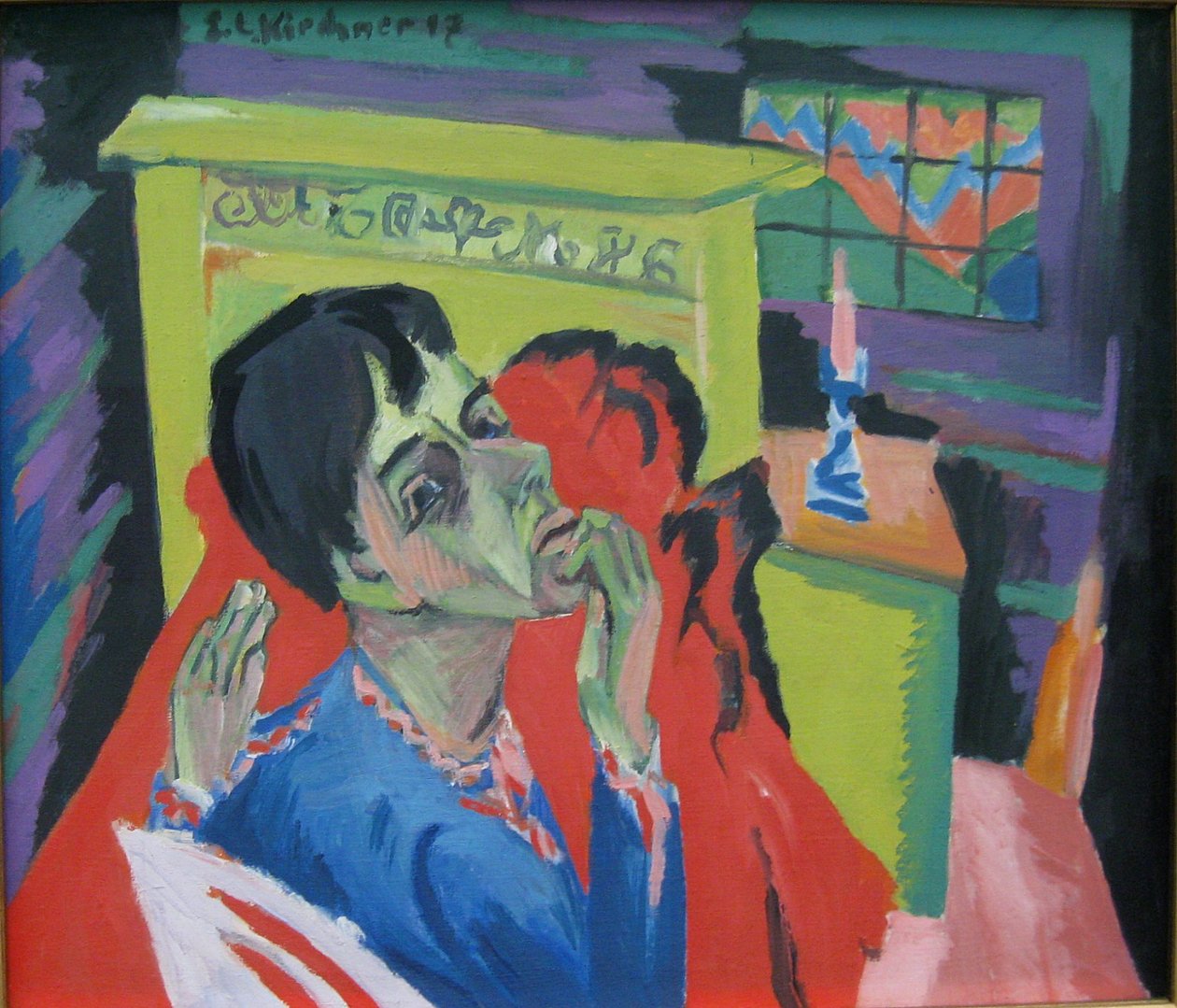 Selvportræt som en syg mand af Ernst Ludwig Kirchner