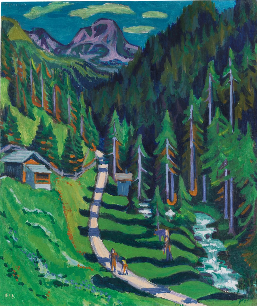 Sertigweg, 1937. af Ernst Ludwig Kirchner