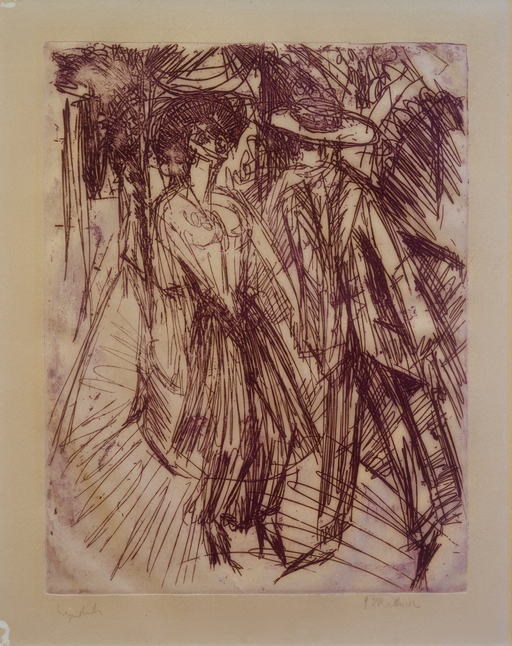 Tilbyder cocotte af Ernst Ludwig Kirchner