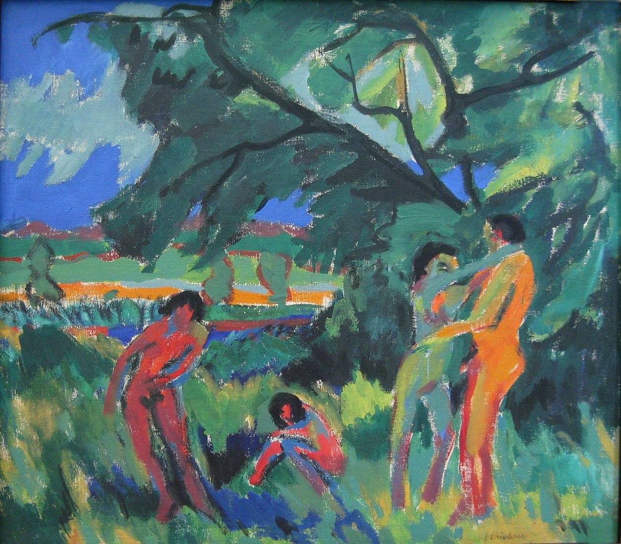 Legende nøgne mennesker af Ernst Ludwig Kirchner
