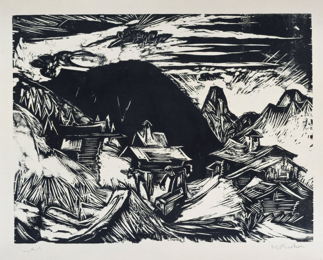 Stafelalp af Ernst Ludwig Kirchner