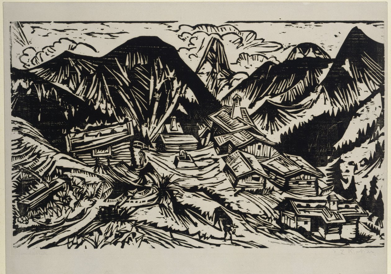 Stafelalp af Ernst Ludwig Kirchner
