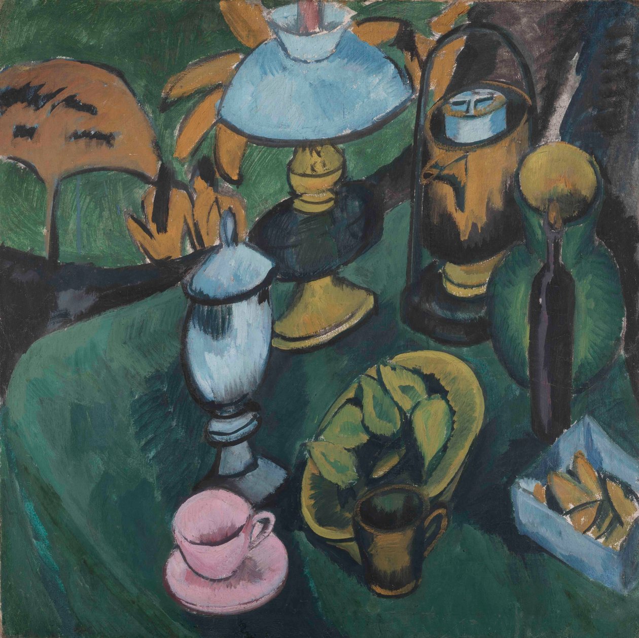Stilleben med lampe, 1912. af Ernst Ludwig Kirchner