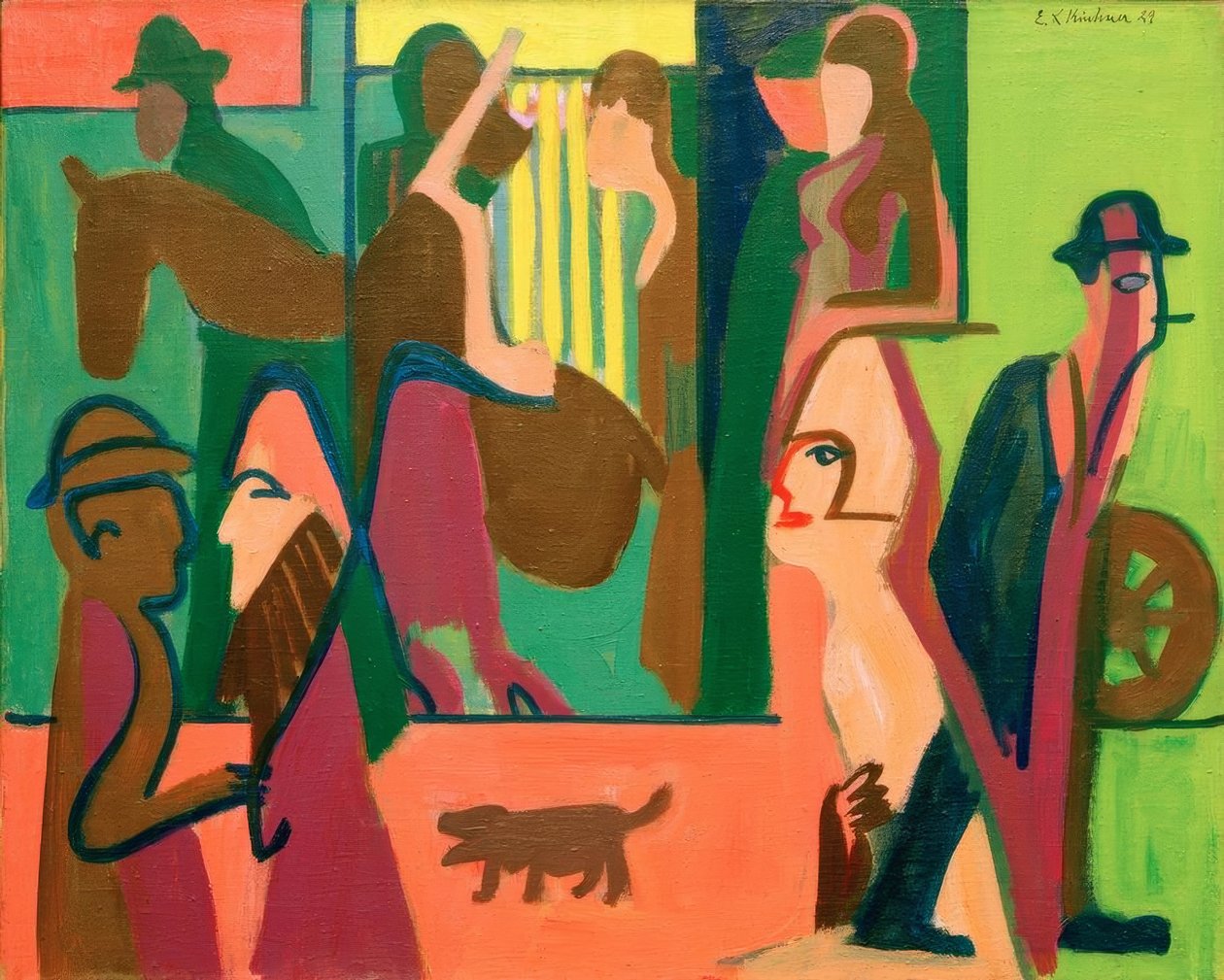 Vejen i skumringen af Ernst Ludwig Kirchner