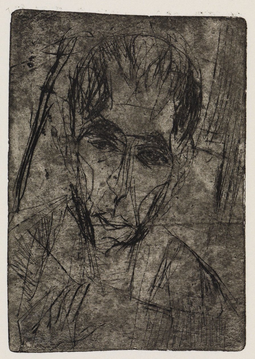 Vejkurve/Portræt af Wilhelmine Julow I af Ernst Ludwig Kirchner
