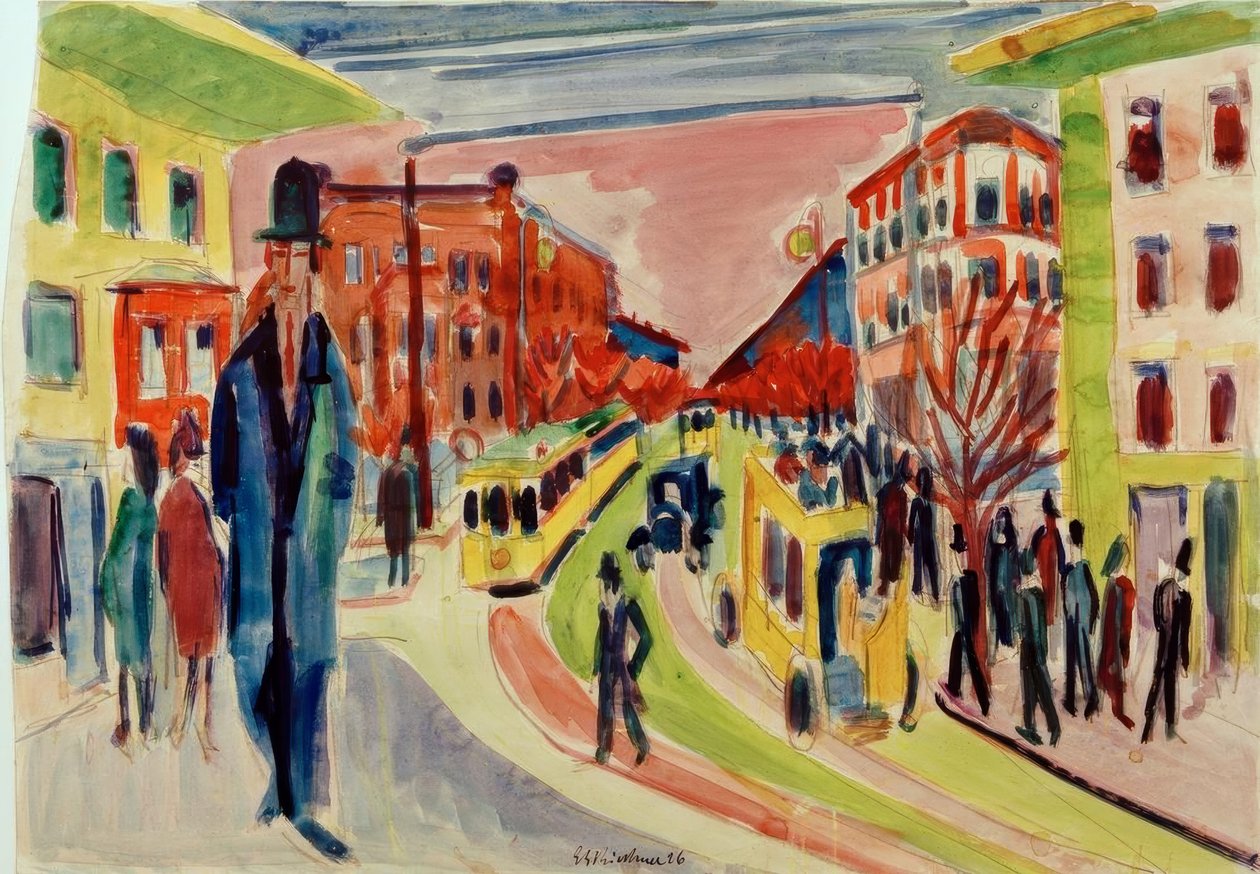 Gadebillede af Ernst Ludwig Kirchner