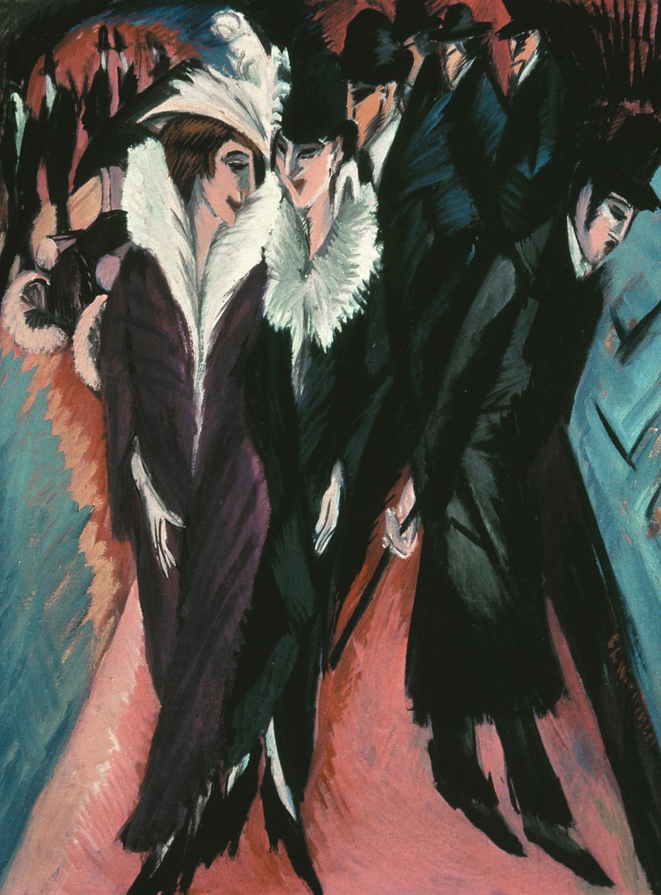 Street, Berlin af Ernst Ludwig Kirchner