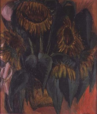 Solsikker af Ernst Ludwig Kirchner