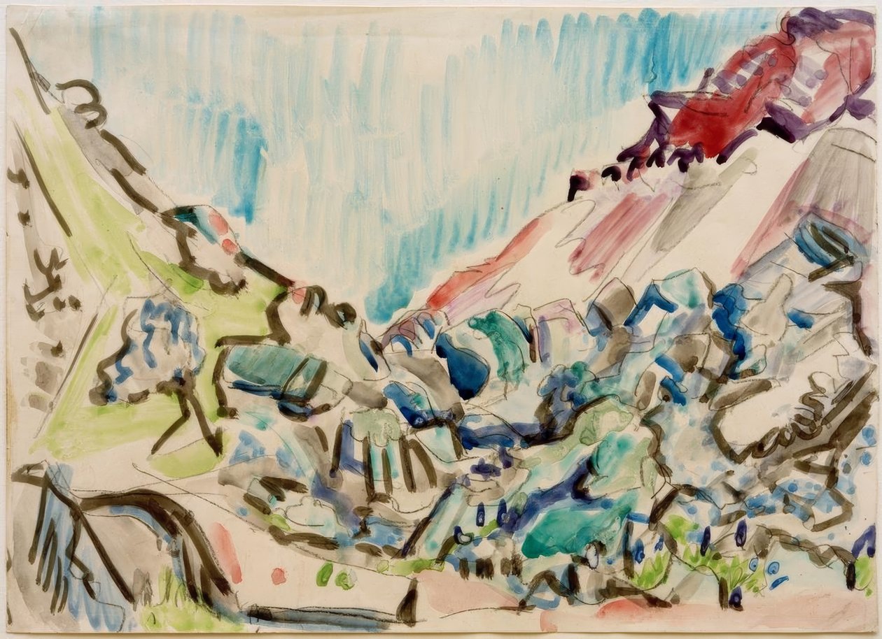 Fortællingssektion i Davos af Ernst Ludwig Kirchner