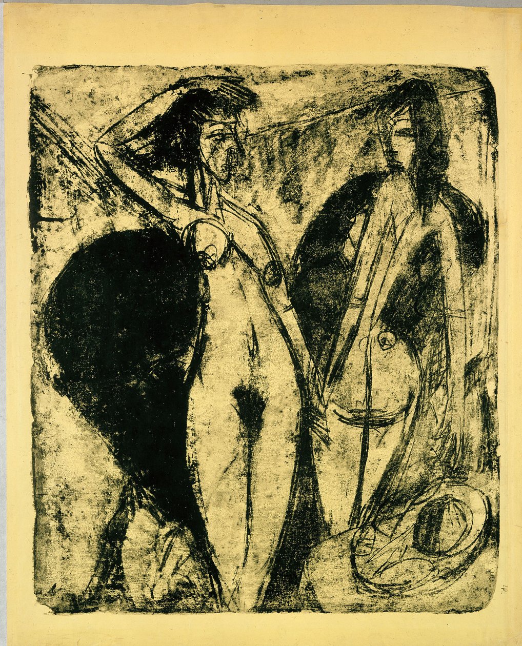 Tanzende Akte af Ernst Ludwig Kirchner