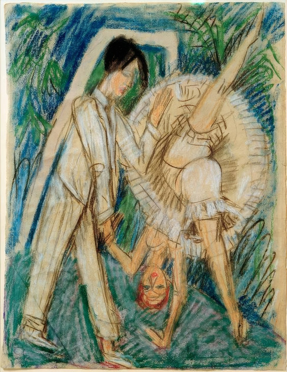Dansende par af Ernst Ludwig Kirchner