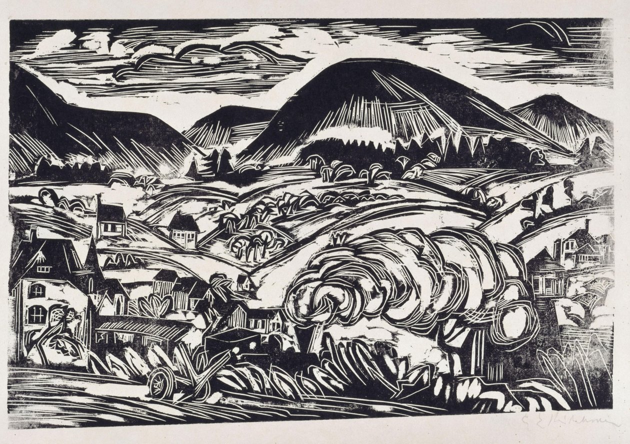 Taunuslandskab af Ernst Ludwig Kirchner