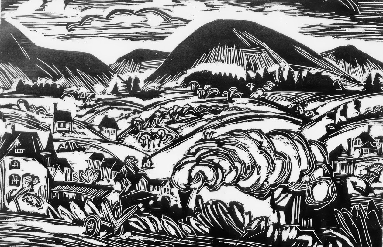 Taunus landskab af Ernst Ludwig Kirchner