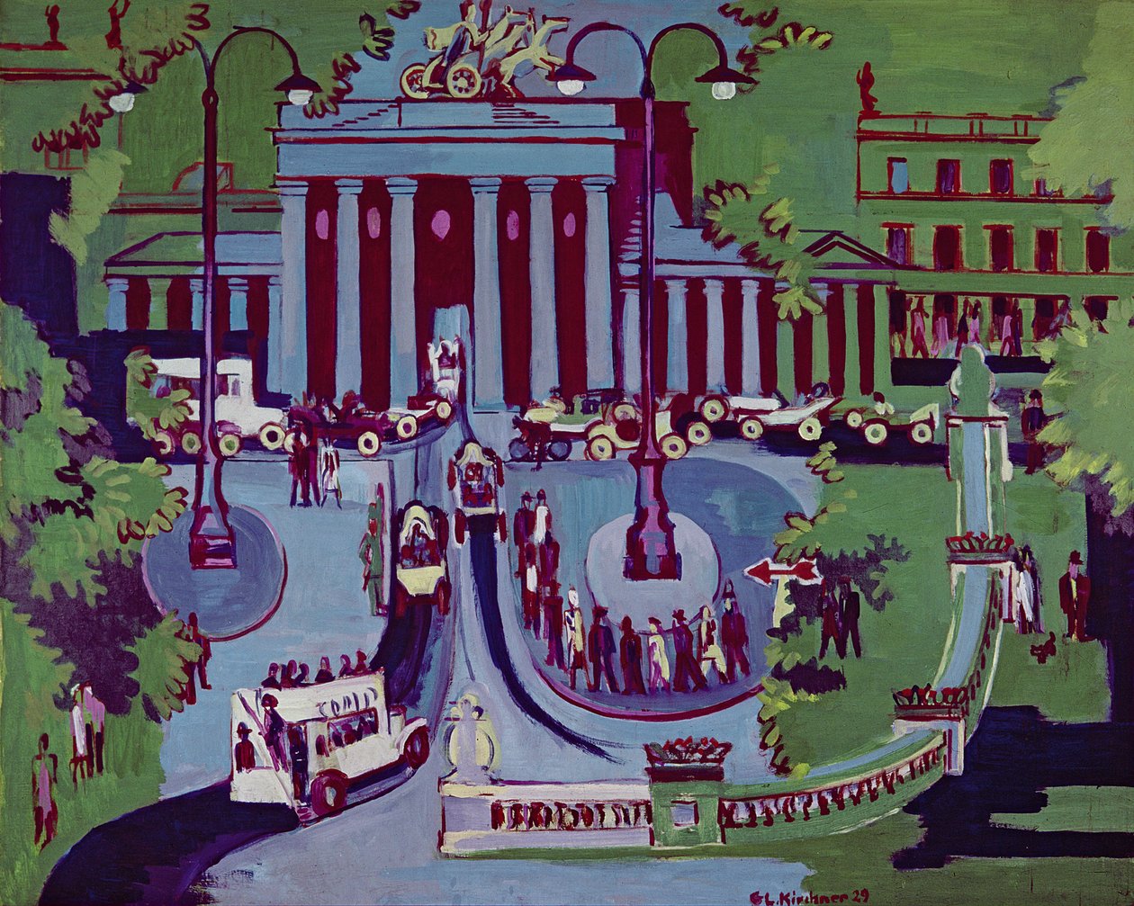 Brandenburger Tor, Berlin af Ernst Ludwig Kirchner