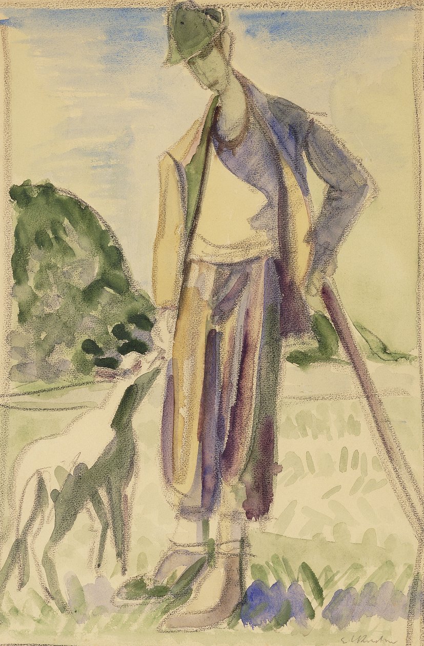 Hyrden; Hyrden, af Ernst Ludwig Kirchner