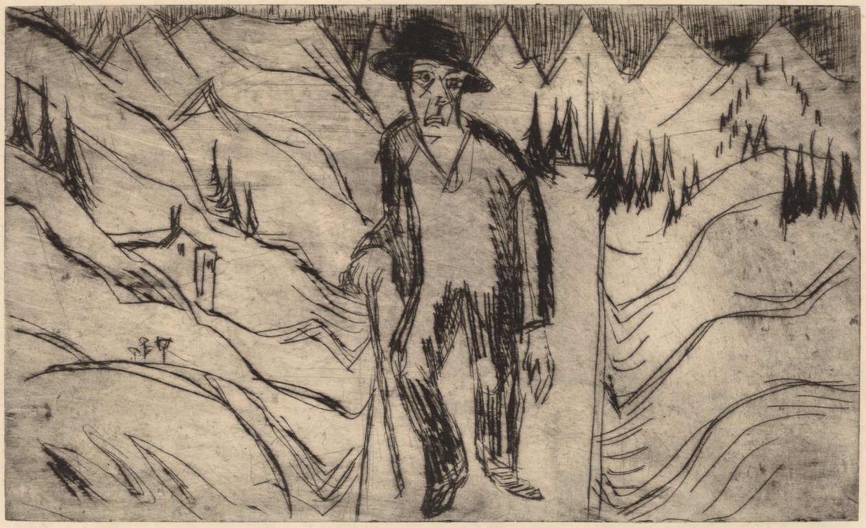 Vandreren af Ernst Ludwig Kirchner