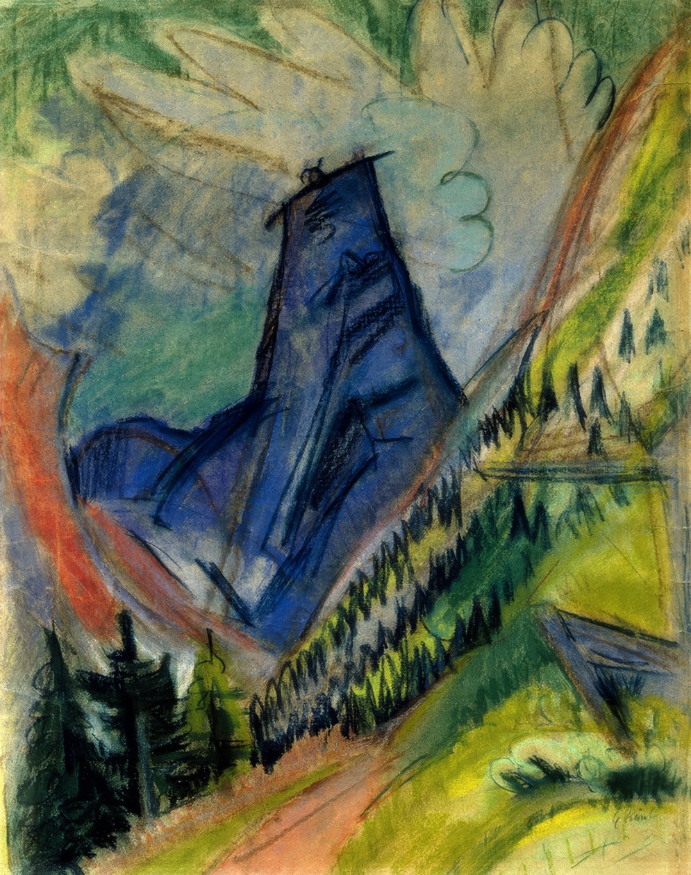 Tinzenhorn af Ernst Ludwig Kirchner
