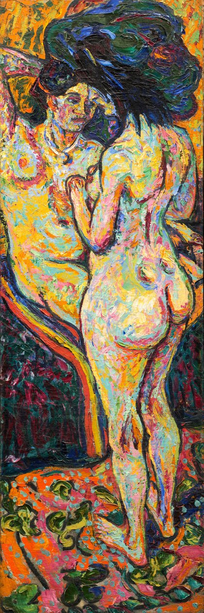 To nøgenbilleder [forside] af Ernst Ludwig Kirchner