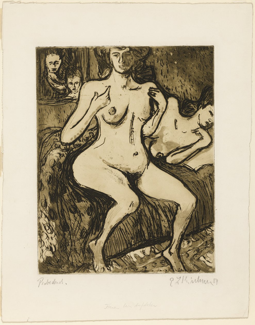 To søstre af Ernst Ludwig Kirchner
