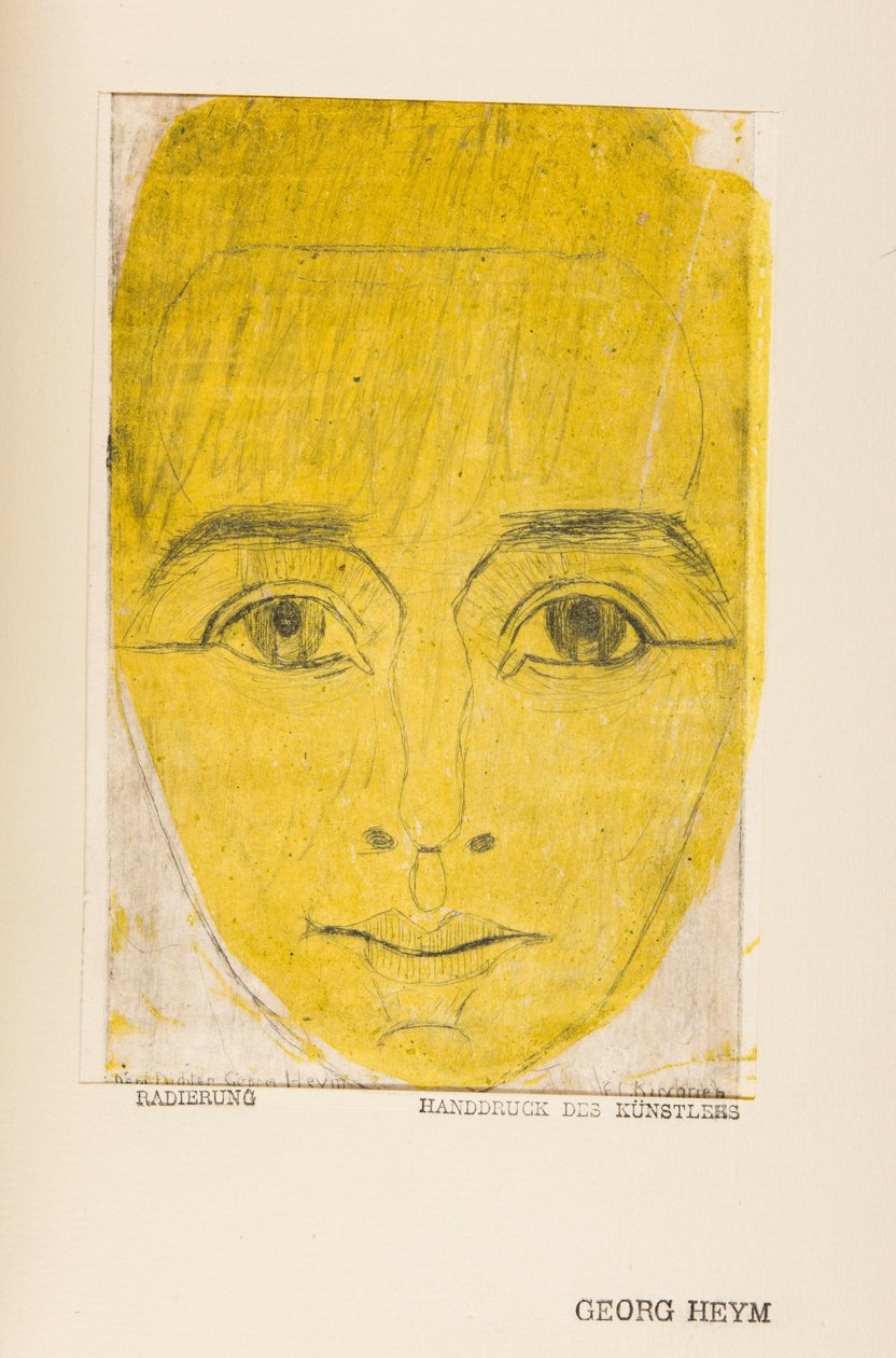 Umbra Vitae (livets kultur, portræt af Georg Heym af Ernst Ludwig Kirchner