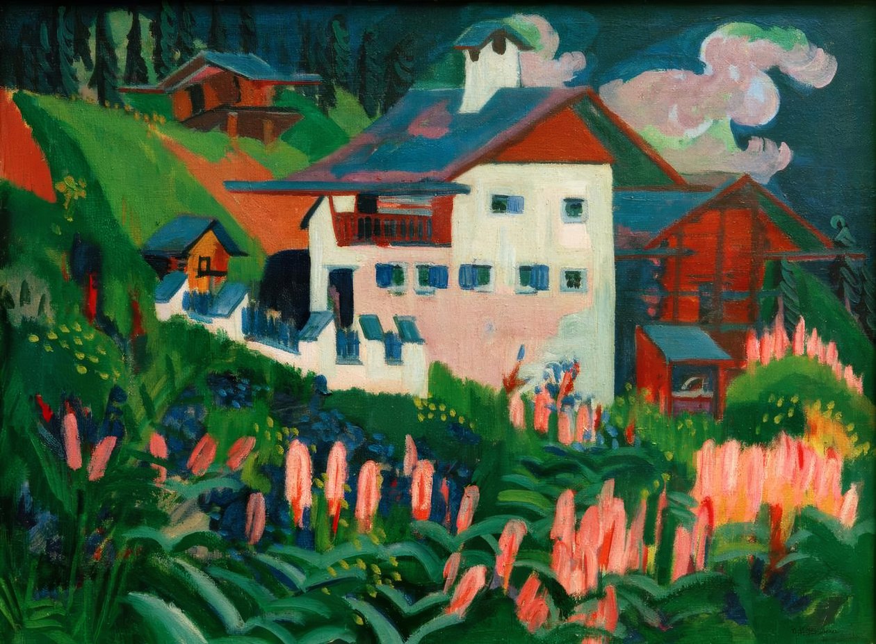 Vores hus. Vores hus på engene af Ernst Ludwig Kirchner