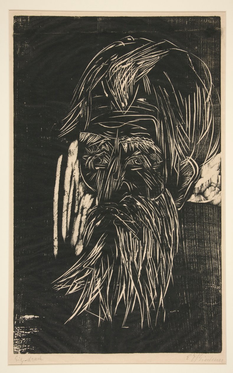 Vater M?ller (Fader M?ller) af Ernst Ludwig Kirchner