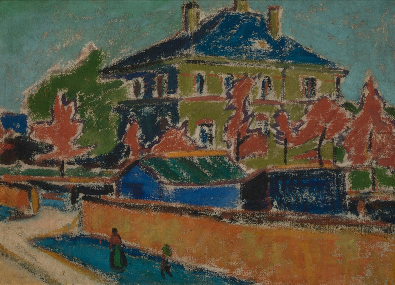 Villa i Dresden af Ernst Ludwig Kirchner