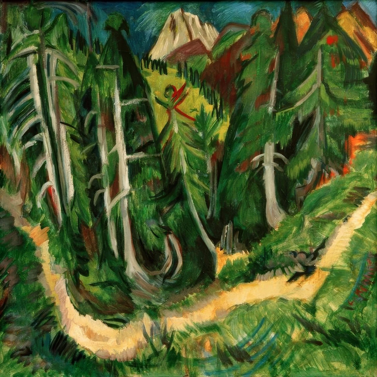 Wolfsschlucht Staffel af Ernst Ludwig Kirchner