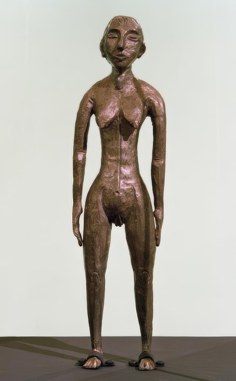 Kvinde nøgen, stående (stående figur) af Ernst Ludwig Kirchner