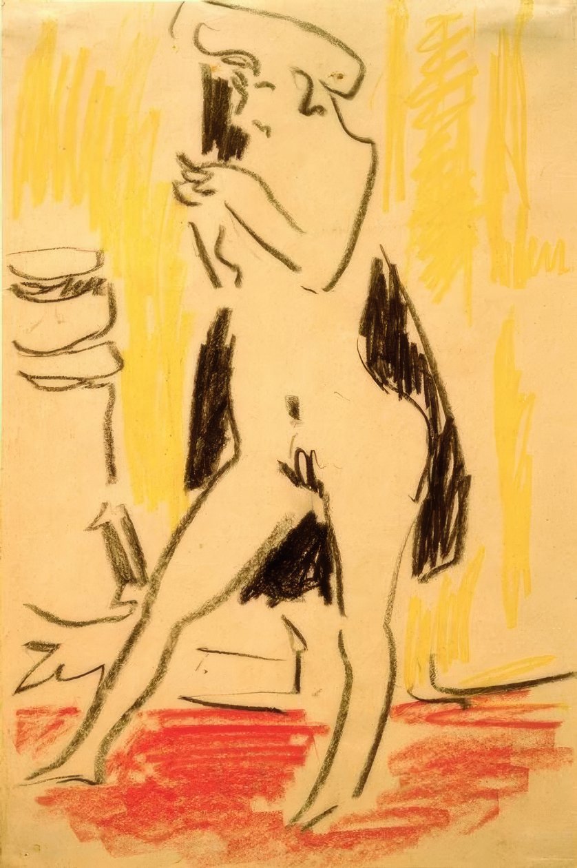 Kvindelig model af Ernst Ludwig Kirchner