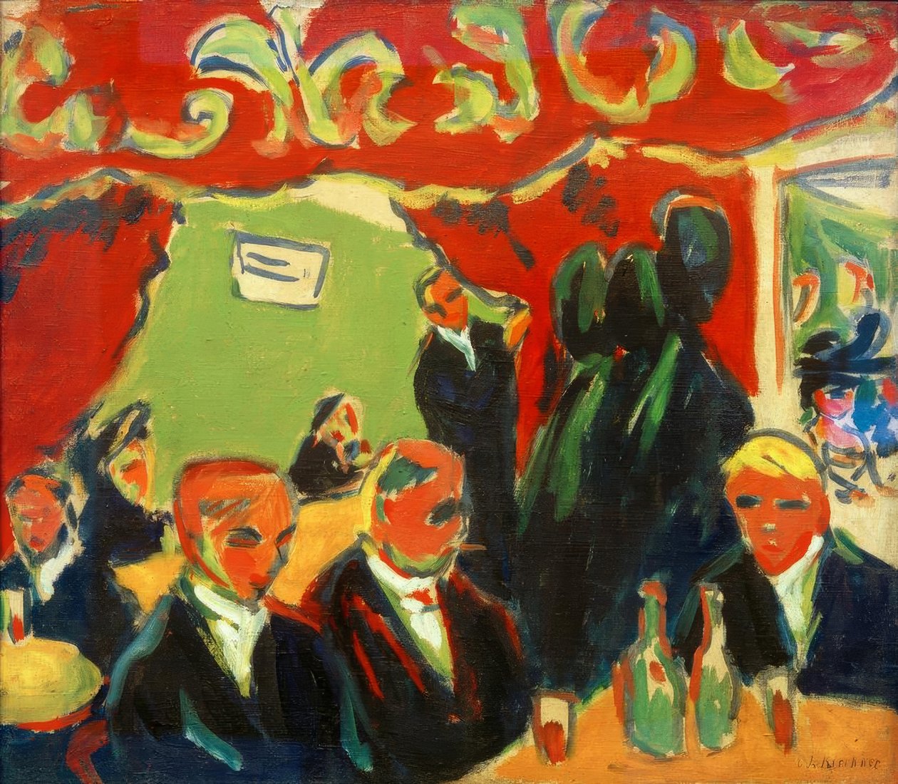 Weinstube af Ernst Ludwig Kirchner