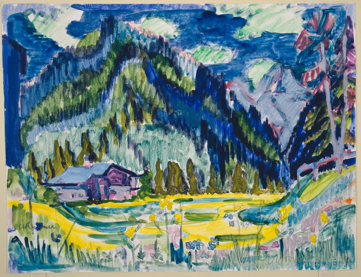Vildt terræn af Ernst Ludwig Kirchner