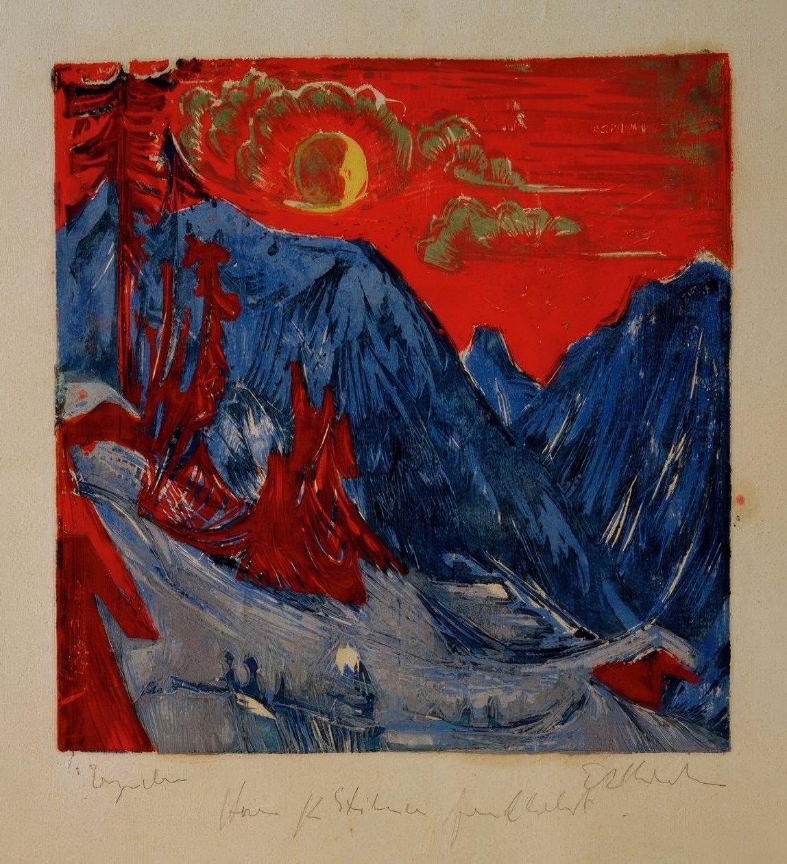 Vintermundaften af Ernst Ludwig Kirchner