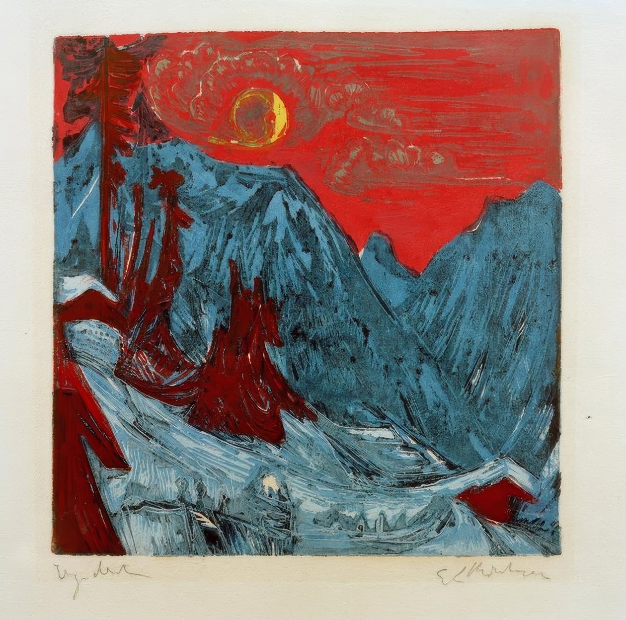 Vintermundaften af Ernst Ludwig Kirchner