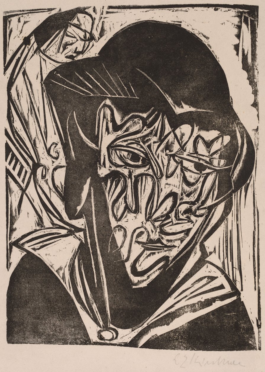 Kvinde med slør af Ernst Ludwig Kirchner