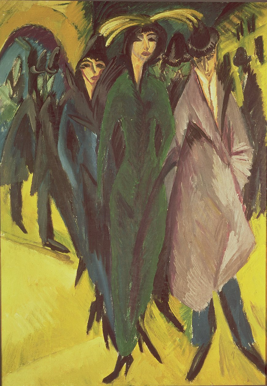 Kvinder på gaden af Ernst Ludwig Kirchner