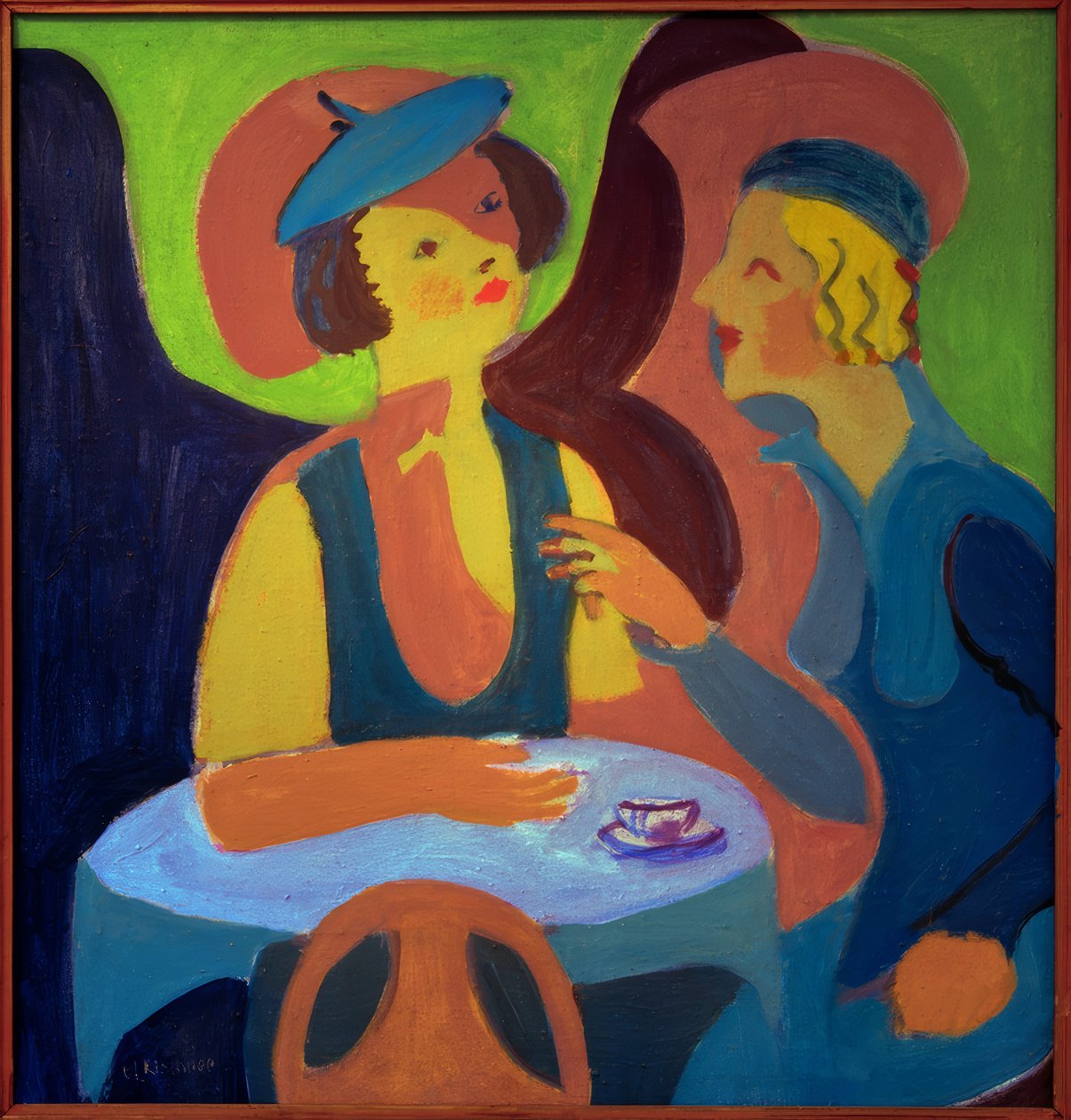 To damer i cafeen af Ernst Ludwig Kirchner