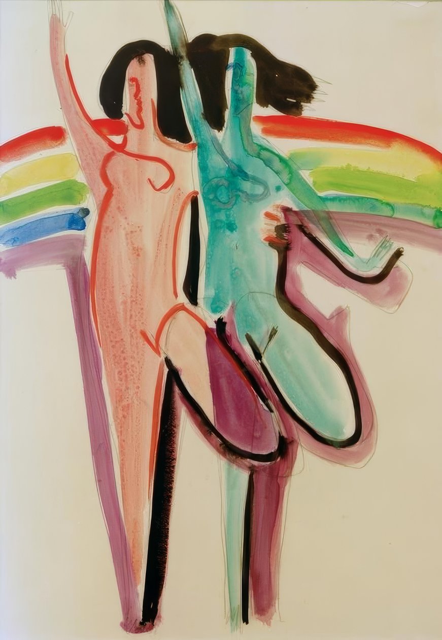 To dansere af Ernst Ludwig Kirchner