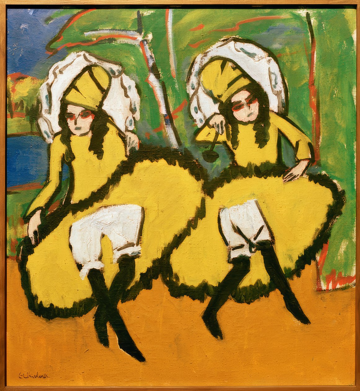 To dansere af Ernst Ludwig Kirchner