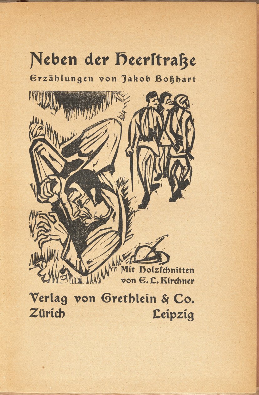 Jakob Bolsharat: Neben der Heyerstrasse (Jakob Bolsharat: Near Main Street) af Ernst Ludwig Kirchner and Jacob Bosshart