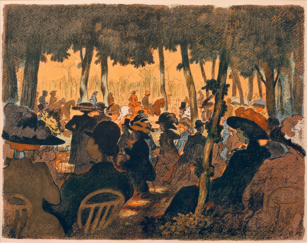 Folk i parken af Ernst Matthes