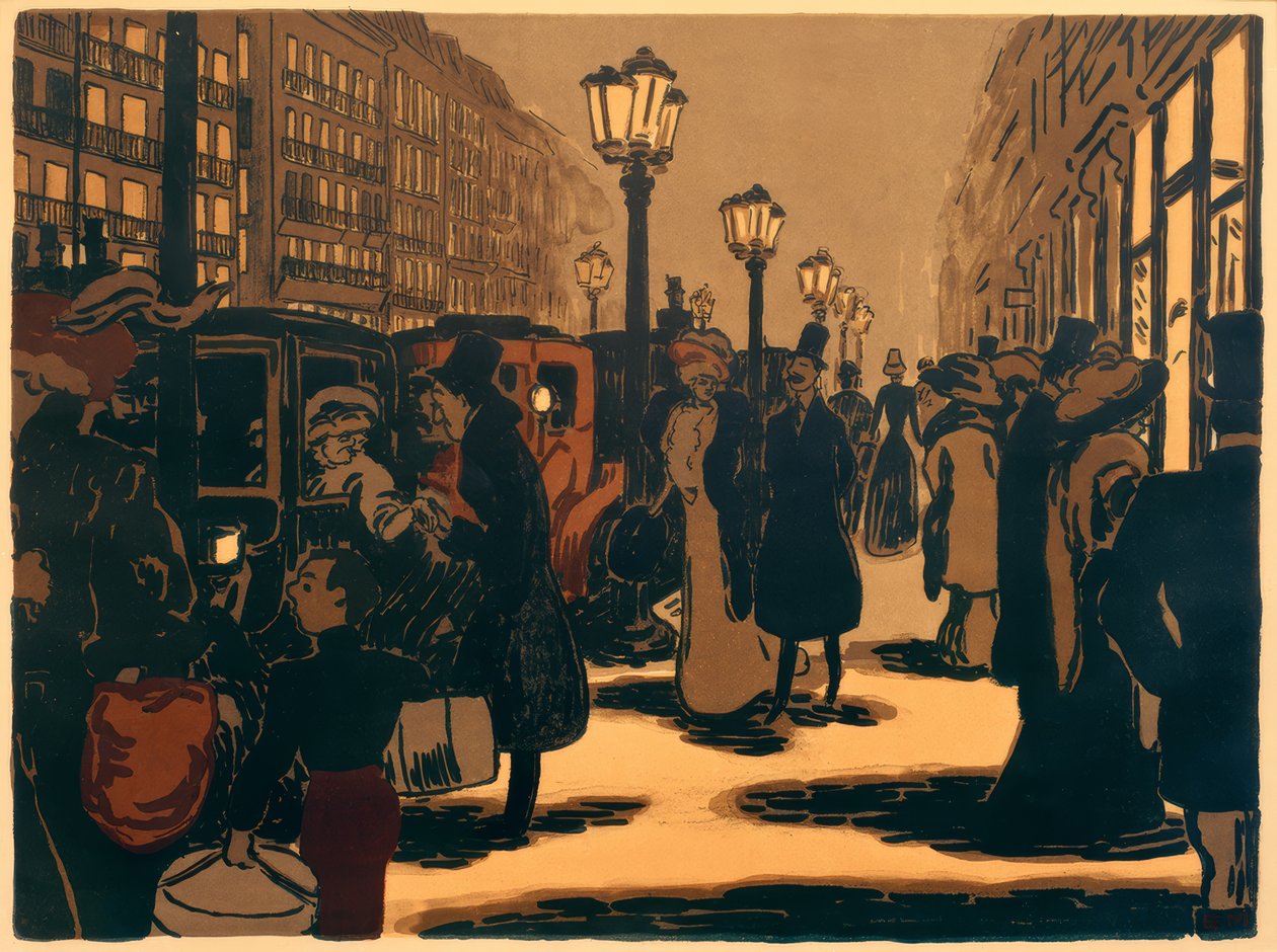 Paris gadebillede af Ernst Matthes