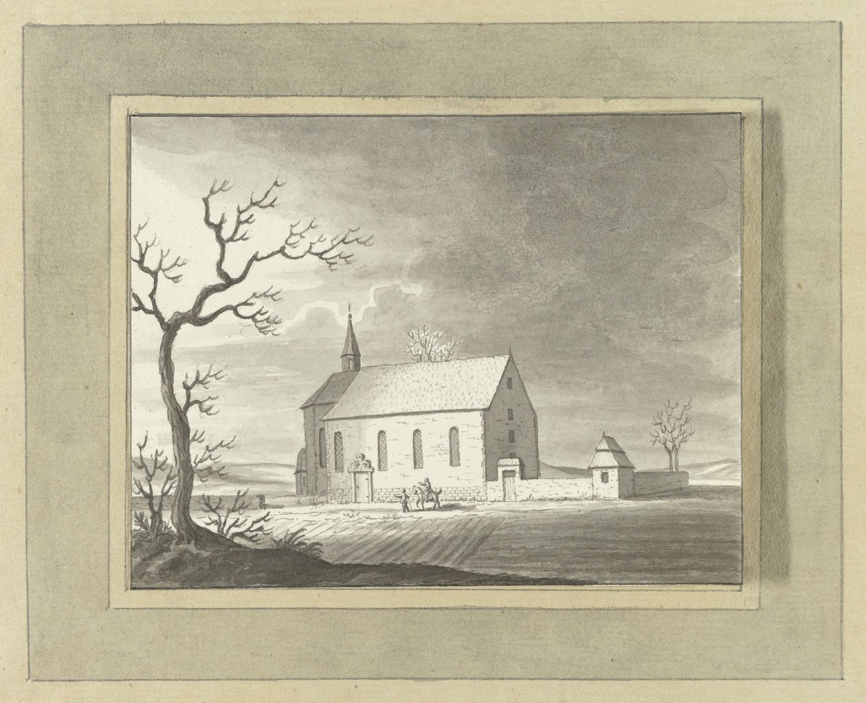 Kapel udenfor Zillinge nær Würzburg af Ernst Willem Jan Bagelaar