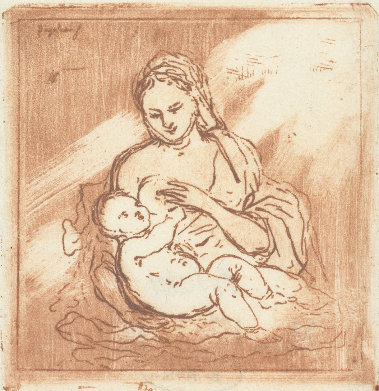 Maria ammer Kristus af Ernst Willem Jan Bagelaar