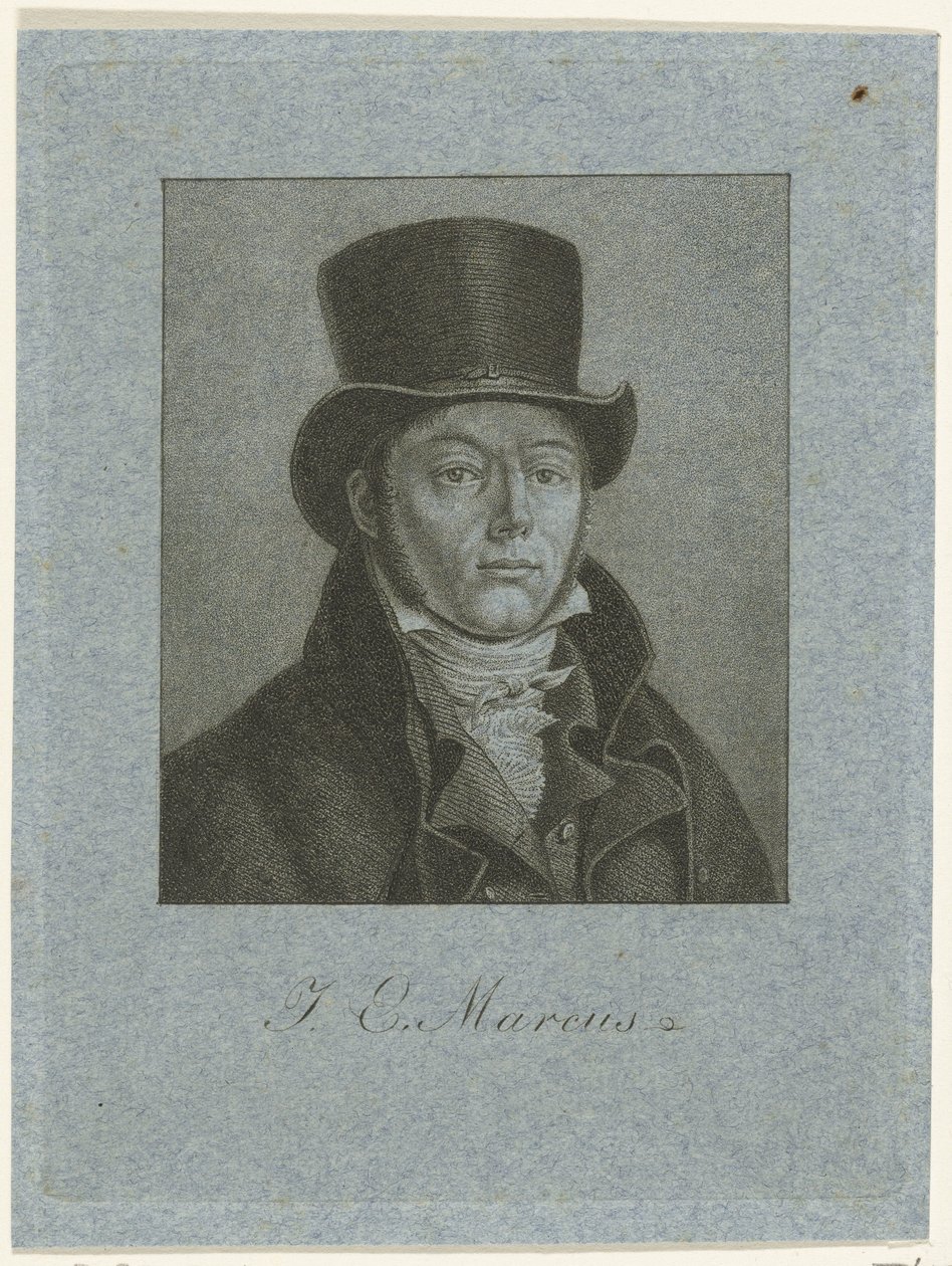 Portræt af Jacob Ernst Marcus af Ernst Willem Jan Bagelaar