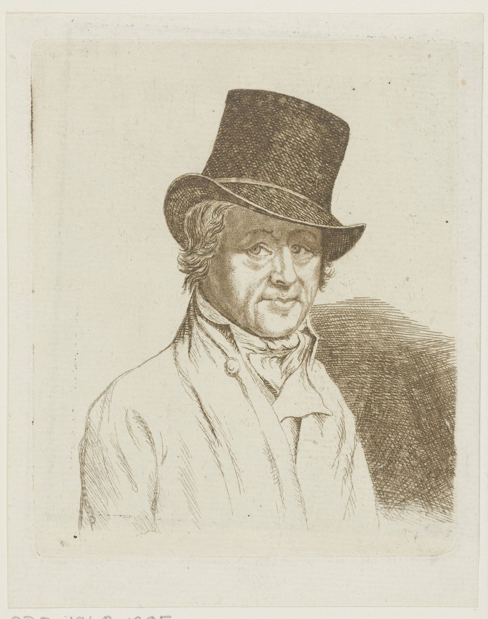 Portræt af Wouterus de Nooy af Ernst Willem Jan Bagelaar
