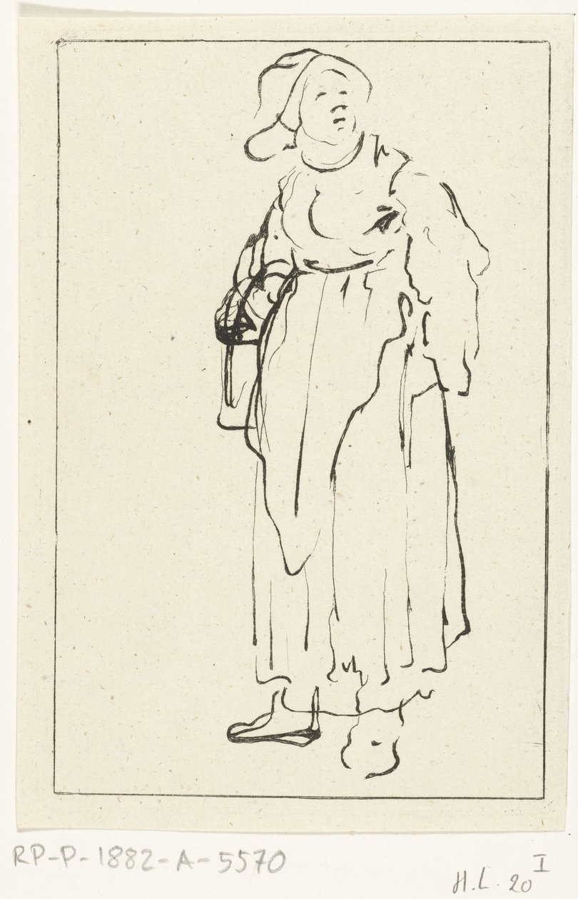 stående bondekone af Ernst Willem Jan Bagelaar