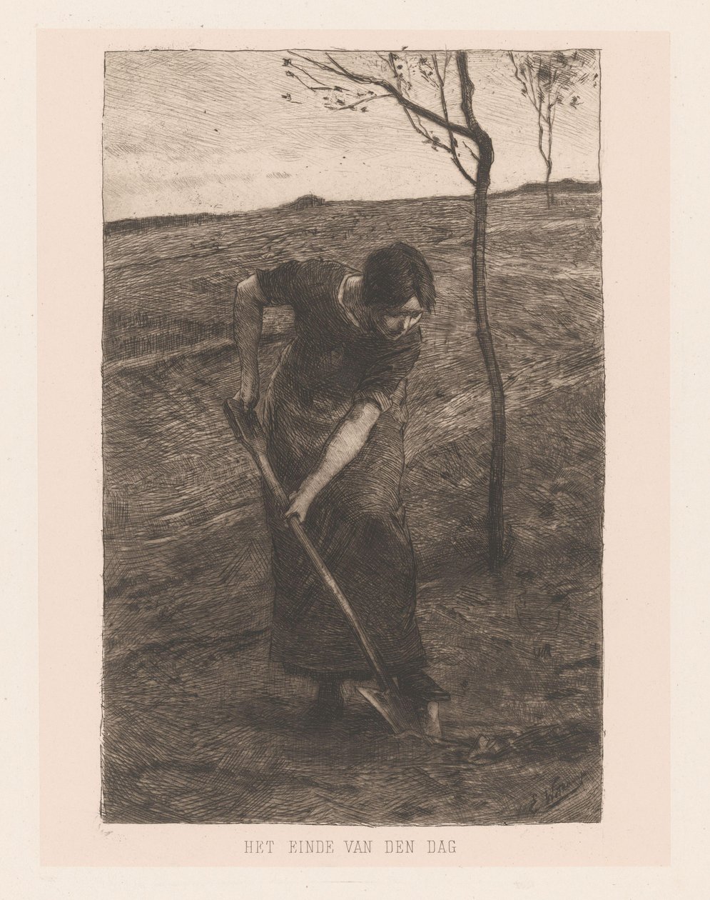 kreativ kvinde af Ernst Witkamp (signed by artist)